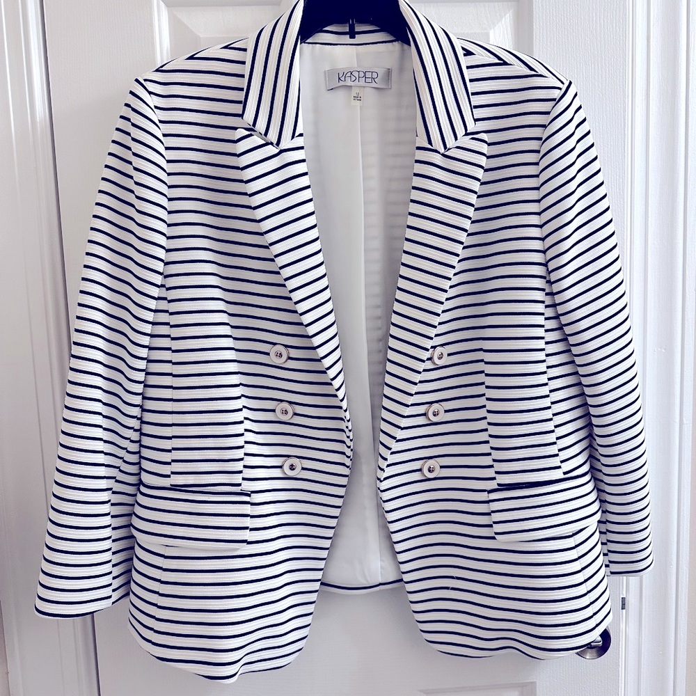 Kasper Blazer Black and White